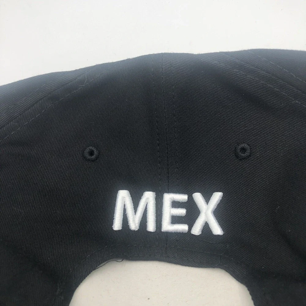 MEXICAN Hat Hecho En MEXICO White Aguila‎ Eagle Snapback Twill Baseball Black